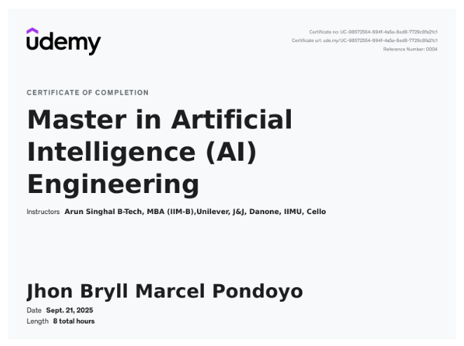Master in AI Certification
